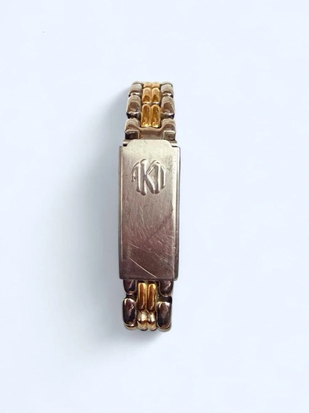 Anne Klein Two-Tone Gold and Silver Bracelet Watch